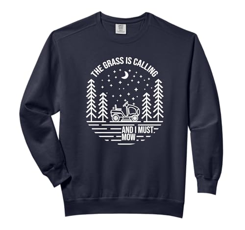 Grass Is Calling Mow Lawn Tractor Sweatshirt
