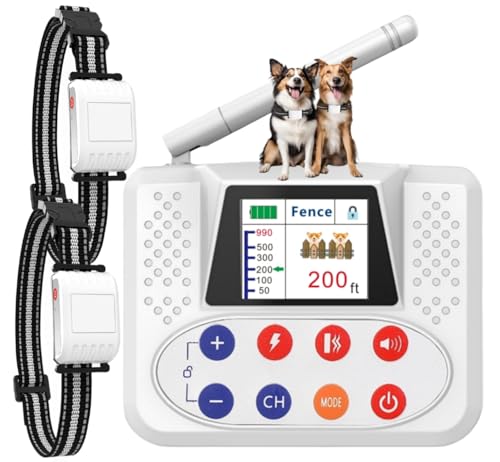 NBSUN Wireless Dog Fence, Electric Fence for Dogs with...