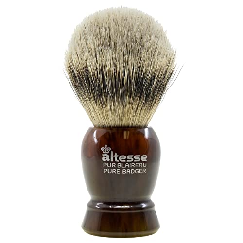 Yaqi White Handle Synthetic Shaving Brush