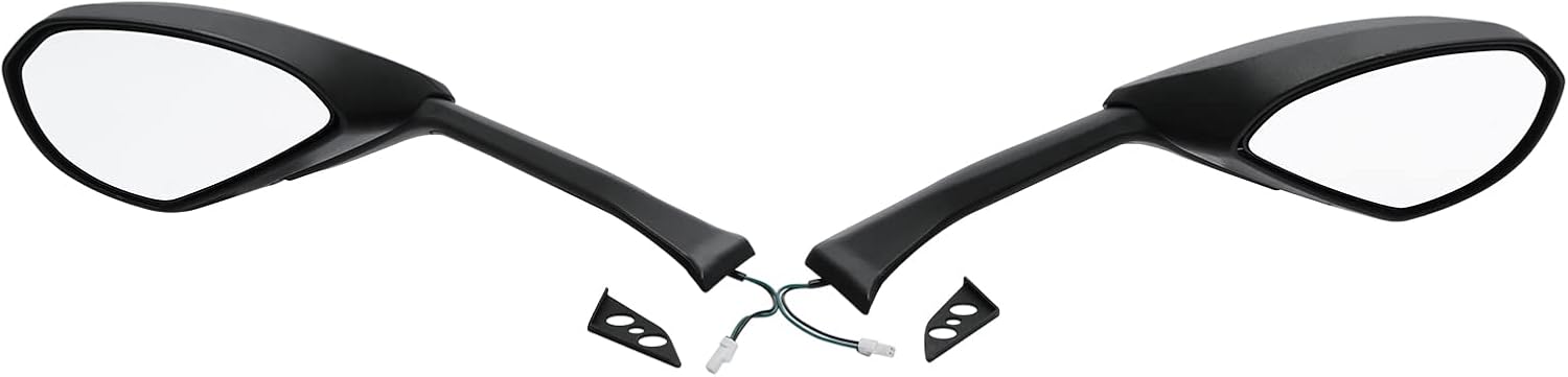 Green-L Black Rear View Side Mirrors with LED Turn Signal Fit for Ducati Panigale V4 2018-2021