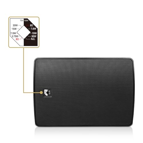 Paire d'enceintes étanches Sound Town Tarvos-8B-Pair intérieur extérieur 100V noir