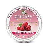 Three Lollies Queasy Drops Sugar Free - Natural Sour Raspberry Flavor - Ease Chemotherapy Nausea & Travel Sickness, Alleviates a Dry Mouth, Natural Ingredients - 21ct