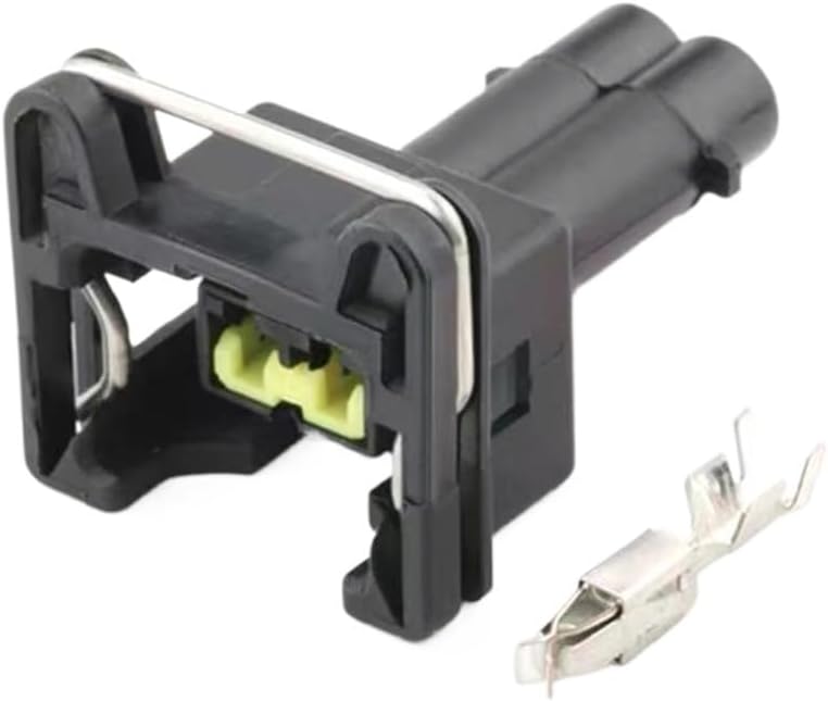 car connectors 1/5/10/20 Sets 2 Pin Car Water Proof Connector 85202-1 Car Water Temperature Plug Fuel Injector Connector Plug for(Dark Grey,20 Set)