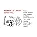 LSDA Cam Lock, 1-1/8 KA LS304