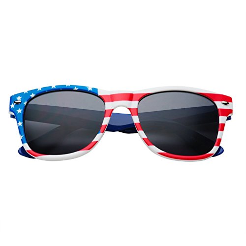 grinderPUNCH Kids American USA Flag Sunglasses for Boys and Girls Ages 3-102
