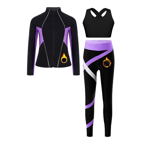 Veste polaire patinage fille thermique pour rester au chaud