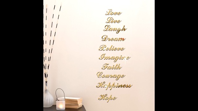 A Dream is a Wish Your Heart Makes Wall Decal Inspirational Quotes Saying Vinyl Wall Art Decor Home
