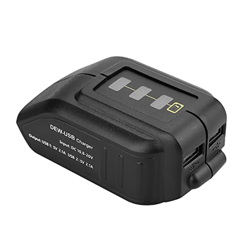 Qjin Usb Charger For Dewalt 10.8V - 20V Battery, Power Tool Battery Charger Adapter (Battery Not Included) #TOP1