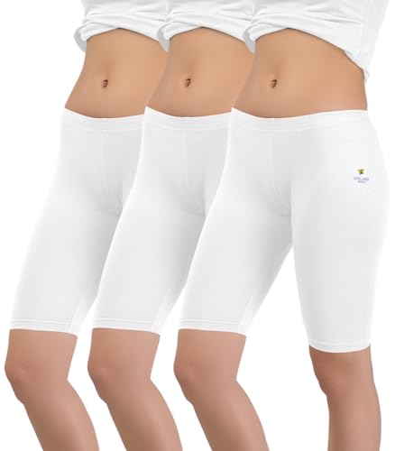Image of Selsia Women's Cotton Regular Fit Cycling Shorts | Pack of 3 | (Multi Color)