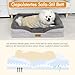 Nepfaivy Hundebett Grosse Hunde Orthopädisch - 111x80x17cm Hundekorb Hundesofa Waschbar mit Eiförmigem Schaumstoff, Hundecouch mit Hohem Rand und Rutschfestem Boden für Große Hunde