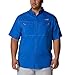 Columbia Men's PFG Low Drag Offshore™ Short Sleeve Shirt,Vivid Blue,Small
