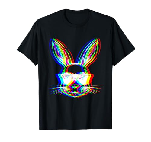 Fête Musicale d'halloween EDM Techno Rave Bunny Trippy Vaporwave T-Shirt