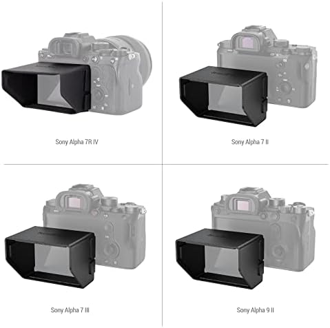SMALLRIG Camera Sun Hood Sunshade Screen Sunhood for Sony A7 II / A7 III / A7S II / A7R II / A7R III / A7R IV / A9 / A9 II / A1 Camera - 3638