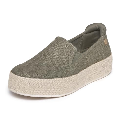 Image of Skechers Women's Bobs Sesame - by The Bay Sneakers | Casua slip-on, Air-Cooled Memory Foam, Skechers Martha Stewart collection, Espadrille Flatform, Crafted with vegan materials