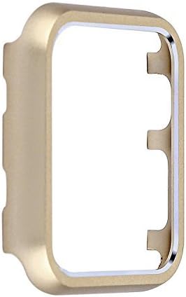 Angeland Metal Protective Smartwatch Bumper 38mm, Matte Finish Aluminum Alloy Frame Cover Case Compatible with Apple Watch 38mm Series 3, Series 2, Series 1 - Champagne Gold
