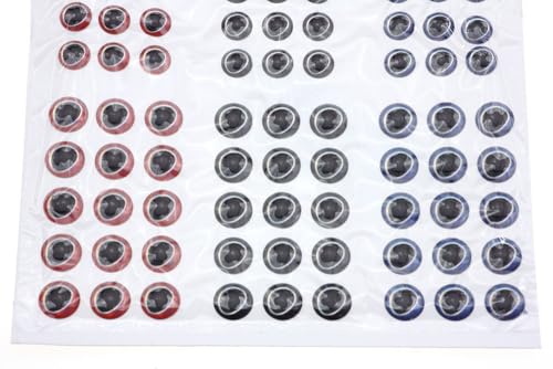 549 piezas de ojos holográficos 3D para señuelos de pesca miniatura 7