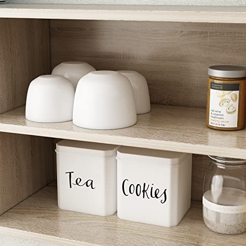 Ecacad Modern Wood Sideboard Buffet Storage Cabinet With Hutch, 3 Metal Mesh Doors, 3 Drawers & 5 Compartments, Kitchen Pantry Cupboard Console Table For Living Room, Dining Room, Light Oak #TOP5