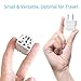 Europe to US Plug Adapter EU/UK/AU/in/CN/JP/Asia/Italy/Brazil to USA (Type A & B) American Travel Adapter and Converter, Wall Outlet Power Charger Converter (White)