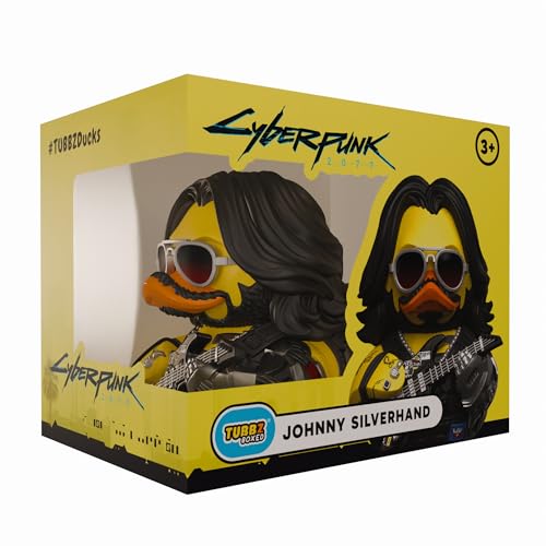 TUBBZ Edizione Scatola: Cyberpunk 2077 – Johnny Silverhand Anatra Cosplay da Collezione in Vinile – Prodotto Ufficiale per i Fan di Cyberpunk 2077