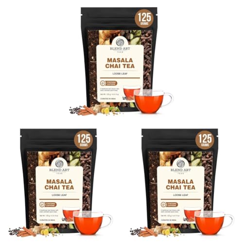 Image of Masala Chai 125g 100% Kadak Assam Black CTC Tea | Immunity Booster Enriched with Cardamom Ginger Cloves Black Pepper and Lemongrass Classic Masala Tea Refreshing All Natural Helps in Cold & Cough