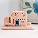 Incienso de Santa Fe - Casa de Adobe Natural Wood Incense Burner, Includes 20 Piñon Incense Bricks - Made in The USA