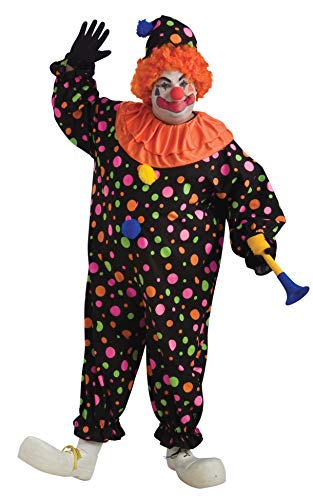 Rubie's Men's Plus Size Clown Costume, As Shown, Multicolor