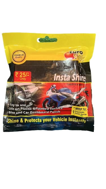 ERATIC MULTI SOLUTION LLP Multipurpose Polish Instant Shine Polish Sponge (Single Time use) for Car, Bike, Scotty (Pack of 10)