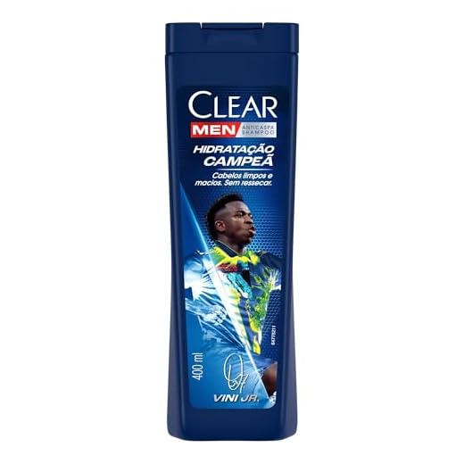 Clear Men Shampoo Anticaspa Vini Jr. Hidratação Campeã 400ml