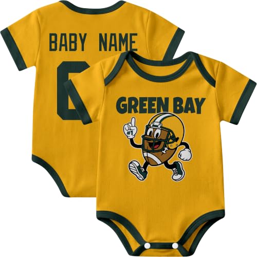 Image of KREDE Baby Clothes Custom Short Sleeves for Baby Boy Gifts | Custom Bodysuit with Number Name Gifts for Baby