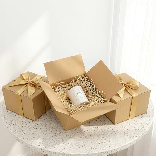 Image of 6x6x4 Shipping Box set of 40, Kraft Business Corrugated Box Mailers for Packaging