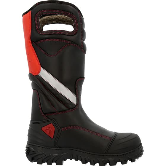 ROCKY Code Red Structure NFPA Rated Composite Toe Fire Boot, Black, Size 11(W)