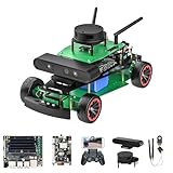 Yahboom Jetson Nano 4GB SUB開発ボードキットeMMC ロボット ROS2対応 アッカーマンシャーシー AI視覚認識、衝突回避 青少年と大人のためのプログラミング電子AIキット機械エンジニアに最適 (R2 Sta Ver with Nano)