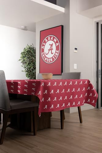 Alabama Crimson Tide Tablecloth Dcor University Party Supplies 9 FT