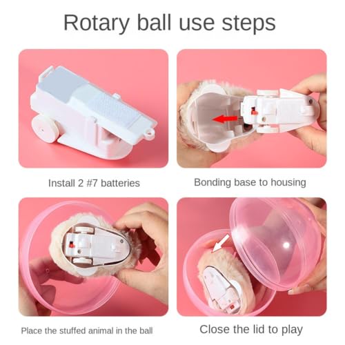Juego de bolas para gatos electricas con rotacion automatica 4