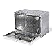 ARKSEN 24 Inch Heavy Duty Aluminum Bar Tread Tool Underbody Box, Waterproof Square Truck Storage Organizer Chest for Pick Up Truck Bed, RV Trailer with T-Handle Lock and Keys - Silver