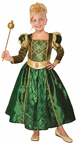Forum Novelties Girl's Princess Gilded Green Costume Dress, As Shown, Medium