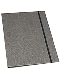 ANSPRECHENDE ERSCHEINUNG: Der Aktendeckel kann dank der speziellen Papierbeschichtung durch seine Leinenoptik in Grau überzeugen, die ihm ein modernes sowie hochwertiges Aussehen verleiht.