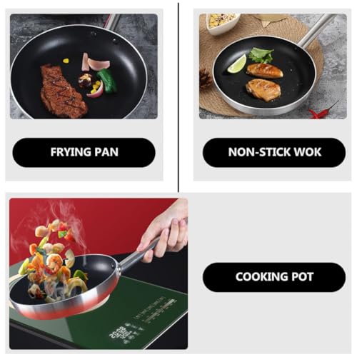 Sartén Wok de Aluminio Antiadherente 20 cm Plata miniatura 5