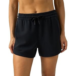 Colorfulkoala Women’s Casual Sweat Shorts 4” Modal Lounge Shorts Women Mid Waisted Athletic Shorts with Pockets