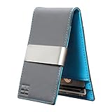 Forrest & Harold Minimalist Slim Leather Wallet With Money Clip