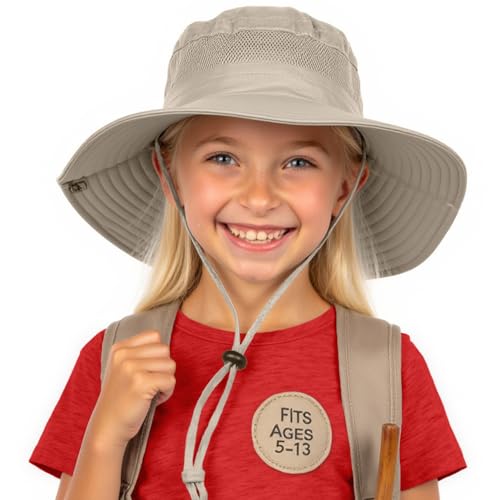 Catálogo para Comprar On-line Ropa de Pesca para Niña favoritos de las personas. 45 GearTOP Sombrero de Sol de ala Ancha para niños, Sombrero de Pesca para niños y niñas, Sombrero de cubeta para Senderismo, Camping, Pesca, Safari, Playa UPF 50+