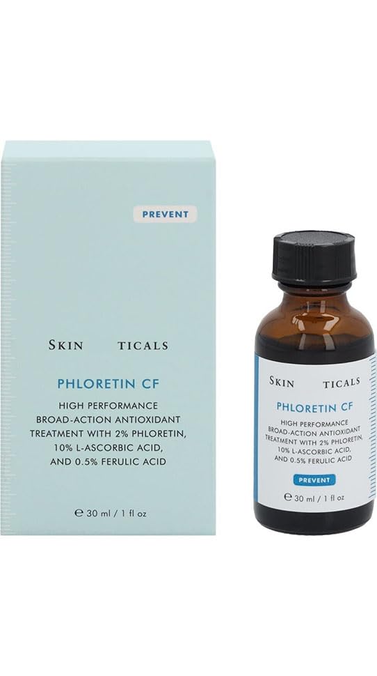 Skinticals Phloretin CF Serum 30ml Vitamin C Antioxidant Serum Gesicht Anti Aging Hautpflege mit Ferulasäure Phloretin für strahlende glatte Haut Frauen Männer Pflege