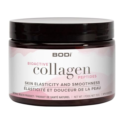 BODi Bioactive Collagen Peptides Powder, Collagen Type I & III for Skin, and Hair Health, Gluten-Free Supplement for Women - Hydrolyzed Collagen, Unflavored, 70 G, 28 Servings