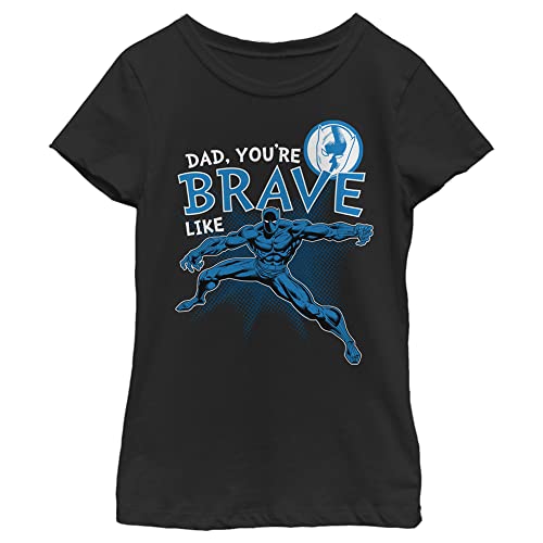 T-shirt Marvel fille noir taille S motif imprimé classique