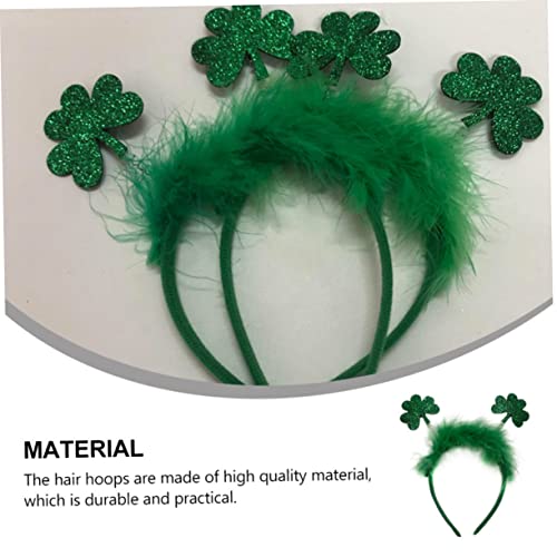 FOMIYES 2 Pçs Tiaras Do Festival Irlandês Scrunchies De Cetim Tiara De Lantejoulas Faixa De Cabelo D