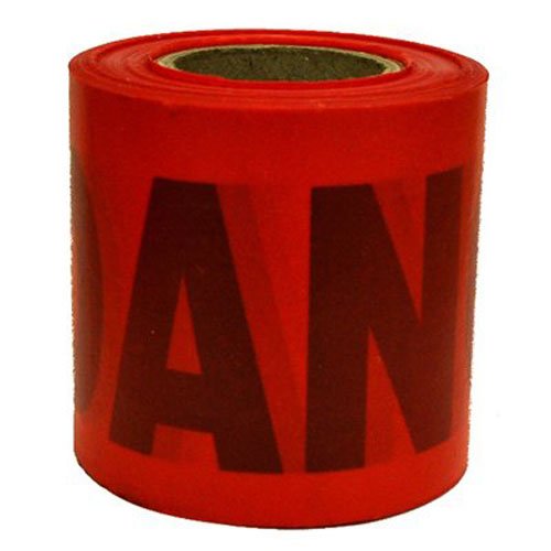 C.H. HANSON C H 16103 Standard Grade Barricade Tape-Danger Red 91m (300ft)
