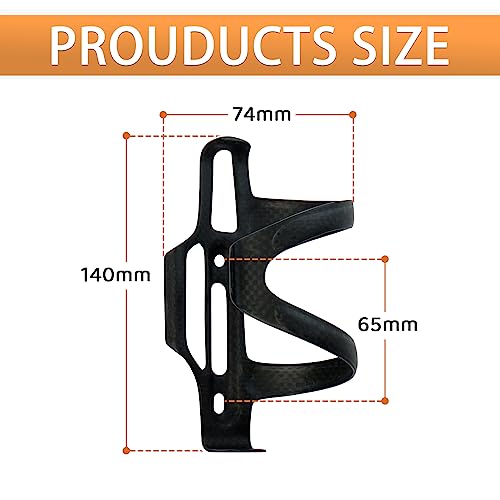 Brkurleg Carbon Fiber Water Bottle Cage Bike Water Side Bottle Cages Lightweight Bicycle Water Bottle Holder Cage For Cycling #TOP1