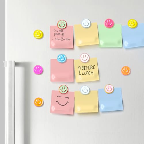 16 Stück Emaille Kühlschrankmagnete,Kleine Ausdrücke Kühlschrankmagnete,Bunt Magnetische Kühlschrank Deko Set,Lustige Magnete Kinder für Küche, Büro, Klassenzimmer,Spind,Tafel,Schrank und Zuhause