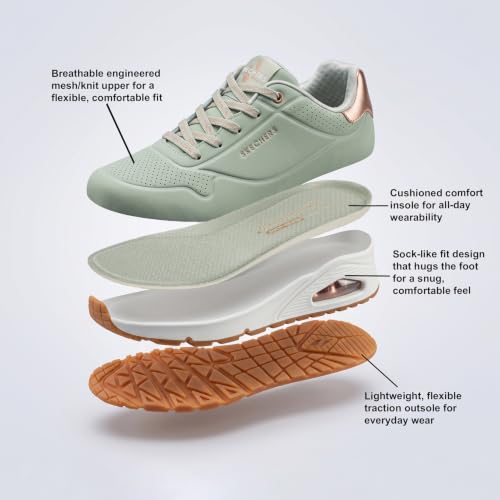 Image of Skechers Women Uno Shimmer Away Sneakers