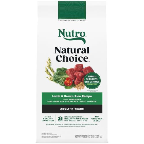 Image of Nutro Natural Choice Adult Dry Dog Food, Lamb & Brown Rice Recipe, 5 lb